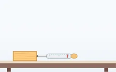 Friction block simulation
