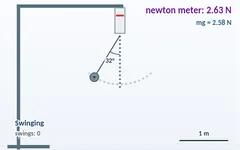 Pendulum tension simulation