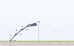 Velocity components simulation